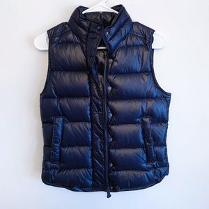 J. Crew Women’s Shiny Navy Down Puffer Vest